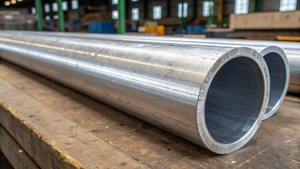 alt text: Flowchart graphic showing 5 key steps of the aluminum extrusion process